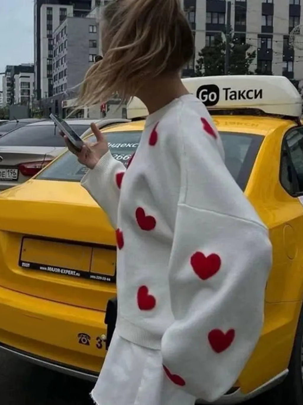 Maglione AMOREA™ Oversize con Cuori