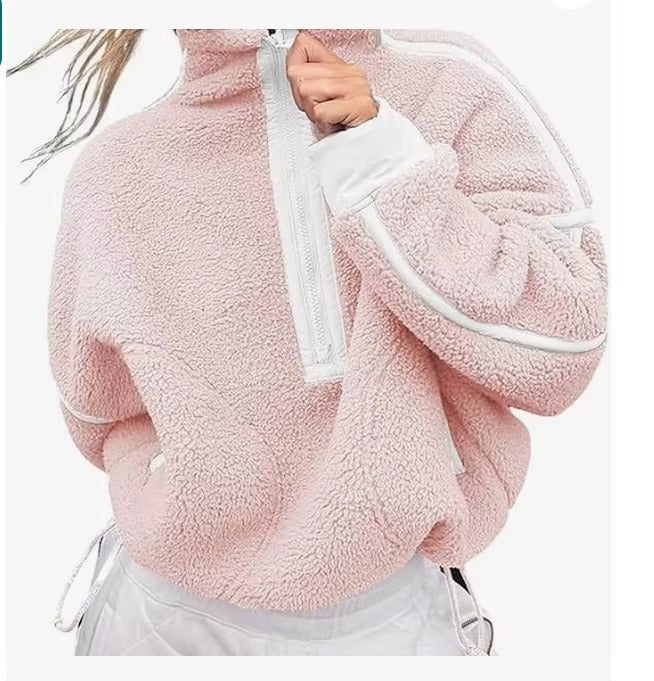 Maglione LYRA™ Casual con Collo Alto e Zip