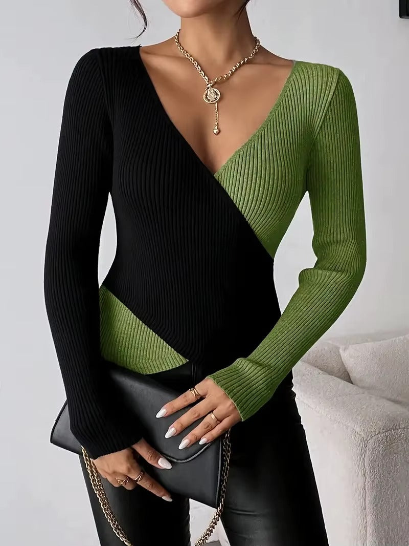 TOP VELORA™ – Effetto Snellente & Eleganza Bicolore